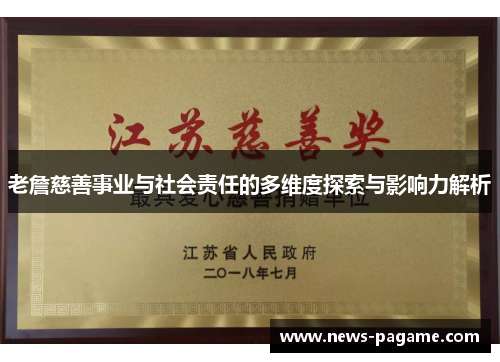 老詹慈善事业与社会责任的多维度探索与影响力解析